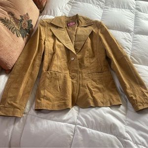 Vintage tan leather jacket